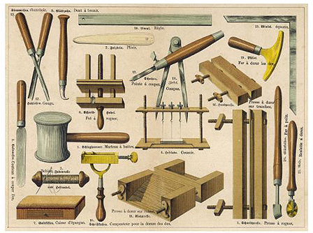 Tools used in bookbinding