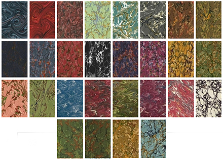 The range of JHS machine-assisted marble papers