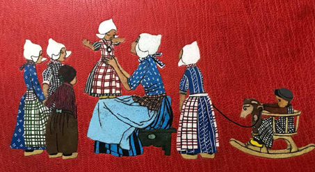 onlay for front board of Dutch Nursery Rhymes