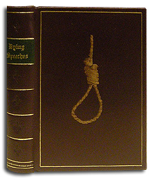 onlay of a rope for a book entitled Dying Speeches