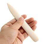 Bone folder used in bookbinding