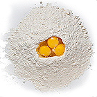 egg and flour used in bookbinding