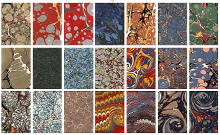 English handmade marble papers that we use at The Gently Mad