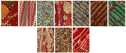 Italian handmade marble papers that we use at The Gently Mad