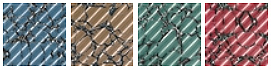 The range of Spanish Printed marble papers (Spanish Ripple) 